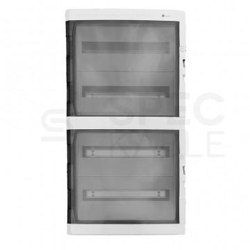 Rozdzielnica natynkowa hermetyczna HIGHT 4x18 modułów IP65 (400V AC / 1000V DC) 432x879x160mm plastikowa drzwi transparentne dymne Marlanvil