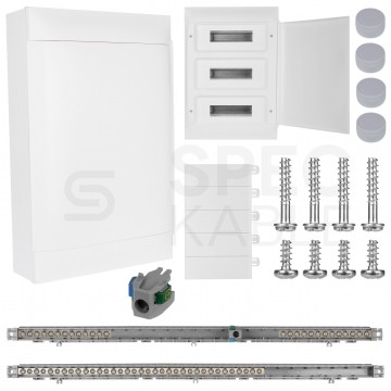 Rozdzielnica natynkowa PRACTIBOX 3x18 modułów IP40 612x432x76mm drzwi pełne LEGRAND