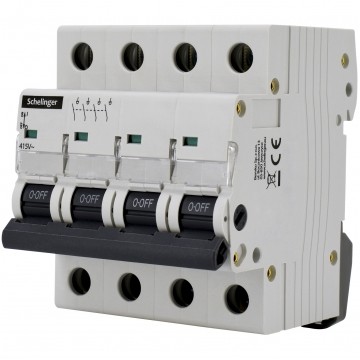 Rozłącznik izolacyjny 100A 3-biegunowy 4P (400V AC) 4-modułowy Schelinger