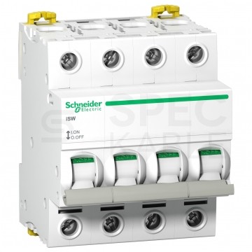 Rozłącznik izolacyjny 100A 4-biegunowy 4P ( 415V AC ) 4-modułowy iSW ACTI9 Schneider