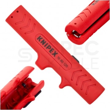 Ściągacz izolacji uniwersalny typu Allrounder do kabli okrągłych 8-13mm KNIPEX 16 80 125 SB