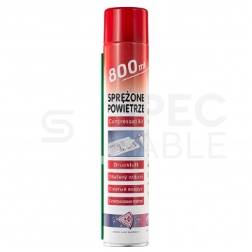 Sprężone powietrze do czyszczenia w puszce 800ml spray z rurką PALNE