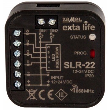 Sterownik LED RGBW dopuszkowy dwukierunkowy 12-24V SLR-21 EXTA LIFE ZAMEL