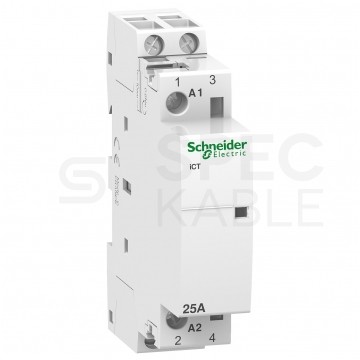 Stycznik modułowy cewka 25A 2-biegunowy 2P 2NO 50Hz (230V-240V AC) ACTI9 Schneider
