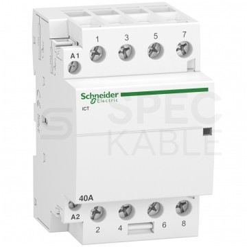Stycznik modułowy cewka 40A 4-biegunowy 4P 4NO 50Hz (220V-240V AC) ACTI9 Schneider