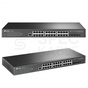 Switch 19" RACK 24x port RJ45 (Gigabit Ethernet 1000Mb/s) + 4x port SFP+ (10Gb/s) przełącznik zarządzalny L2+ TP-Link TL-SG3428X