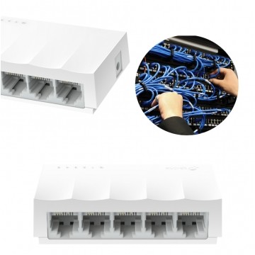Switch Desktop 5x port RJ45 (Fast Ethernet 100Mb/s) przełącznik niezarządzalny TP-Link LS1005