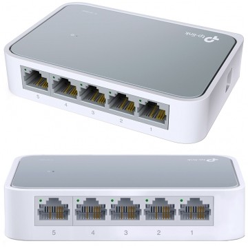 Switch Desktop 5x port RJ45 (Fast Ethernet 100Mb/s) przełącznik niezarządzalny TP-Link TL-SF1005D