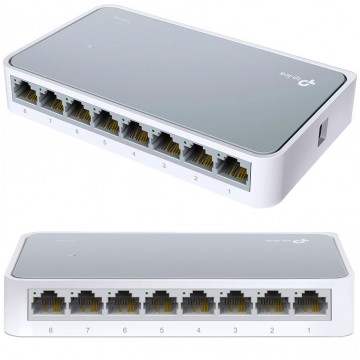 Switch Desktop 8x port RJ45 (Fast Ethernet 100Mb/s) przełącznik niezarządzalny TP-Link TL-SF1008D
