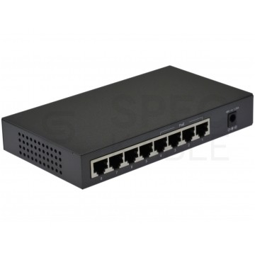 Switch PoE Desktop 8x port RJ45 (Fast Ethernet 100Mb/s, w tym 4x PoE+) przełącznik niezarządzalny TP-Link TL-SF1008P