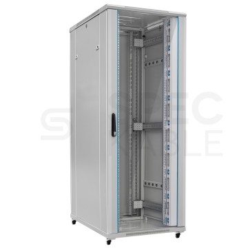 Szafa stojąca RACK 19" 42U 800x1000mm drzwi szklane szara TOTEN G7