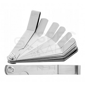 Szczelinomierz listkowy 16 płytek odgiętych (0.127 - 0.508mm) NEO 11-192