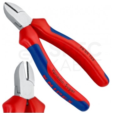 Szczypce boczne tnące uniwersalne 125mm chromowane KNIPEX 70 05 125