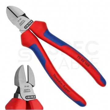 Szczypce boczne tnące uniwersalne 160mm fosforanowane KNIPEX 70 02 160