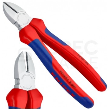 Szczypce boczne tnące uniwersalne 180mm chromowane KNIPEX 70 05 180