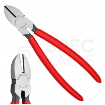 Szczypce boczne tnące uniwersalne 180mm fosforanowane powlekane KNIPEX 70 01 180