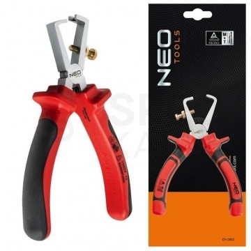 Szczypce do ściągania izolacji z regulacją 160mm 1kV Neo Tools 01-059