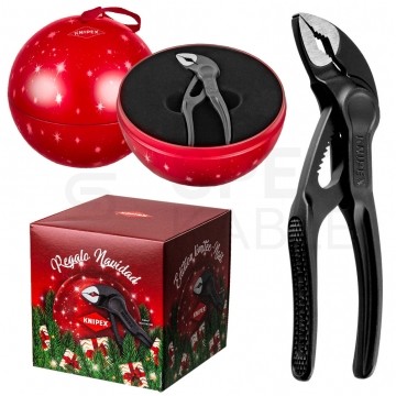 Szczypce nastawne Cobra XS 100mm klucz do rur i armatury w Świątecznym Opakowaniu KNIPEX 87 00 100 XMAS