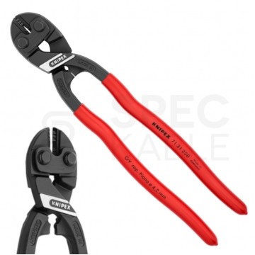 Szczypce tnące przegubowe 250mm CoBolt XL powlekane z wgłębieniem KNIPEX 71 31 250