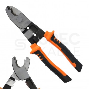 Szczypce wielofunkcyjne tnące z zaciskarką tulejek 2w1 dla elektryka 200mm Kraft&Dele KD10809