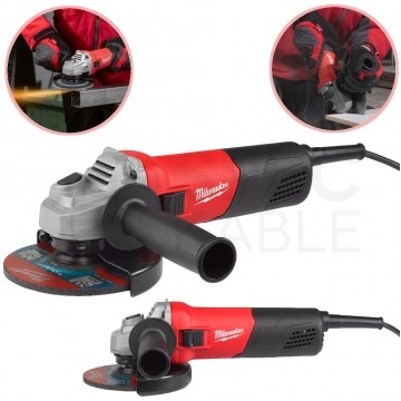 Szlifierka kątowa z wyłącznikiem suwakowym 800W AG 800-125 E MILWAUKEE bez walizki
