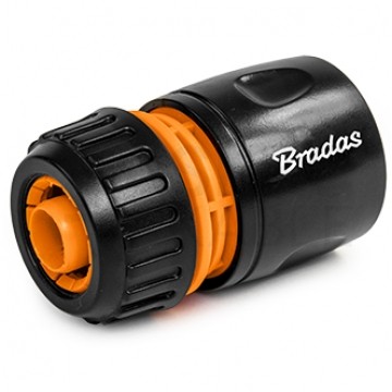 Szybkozłączka przelotowa 1/2" złączka jednomateriałowa do węża ogrodowego 1/2" lub 5/8" BLACK LINE BRADAS