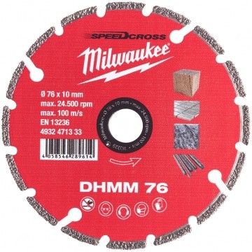 Tarcza diamentowa tnąca DHMM 76x10mm uniwersalna Multi Material MILWAUKEE