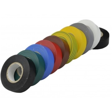 Taśma izolacyjna PVC 15mm x 10m SCAPA Mix Kolorów 10szt.