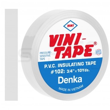 Taśma izolacyjna PVC 19mm x 10m Denka VINI-TAPE biała