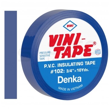 Taśma izolacyjna PVC 19mm x 10m Denka VINI-TAPE niebieska