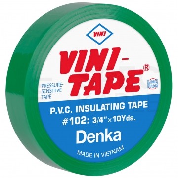 Taśma izolacyjna PVC 19mm x 10m Denka VINI-TAPE zielona