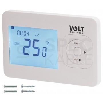 Termostat pokojowy regulator temperatury przewodowy z wyświetlaczem LCD IP20 Comfort HT-02 VOLT