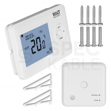 Termostat pokojowy regulator temperatury radiowy + nadajnik Comfort WT-02 VOLT POLSKA