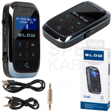 Transmiter samochodowy Bluetooth AUX odbiornik/nadajnik JACK BLOW