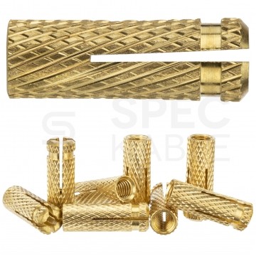 Tuleja mosiężna rozporowa M6 8x24 mm Kotwa wbijana do betonu KLIMAS 50szt
