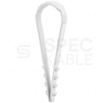 Uchwyt kablowy CMS 20-40mm do kabli i przewodów bezhalogenowa szary F-TRONIC 100szt