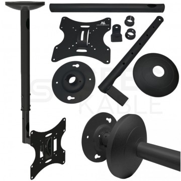 Uchwyt sufitowy do telewizora TV, monitora 23-42 cali 30kg uniwersalny 50-85cm czarny VESA MC-504A B