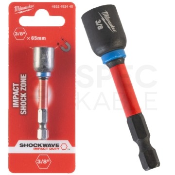 Udarowa nasadka sześciokątna magnetyczna adapter 3/8" HEX o długości 65mm MILWAUKEE