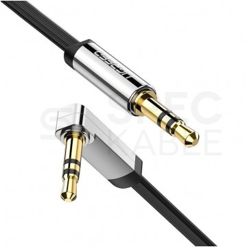 UGREEN Kabel Audio AUX mini Jack 3,5mm Stereo (wtyk kątowy) / mini Jack 3,5mm (wtyk) 2m