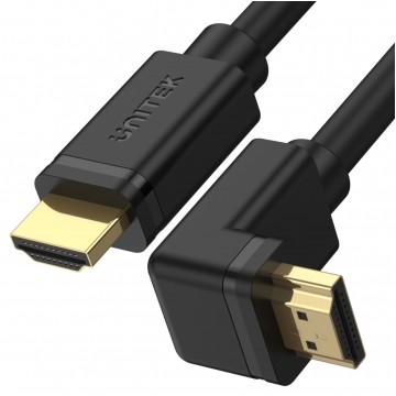 UNITEK Kabel HDMI 2.0 4K Premium High Speed Ultra HD 4K@60 kątowy 270 stopni 2m