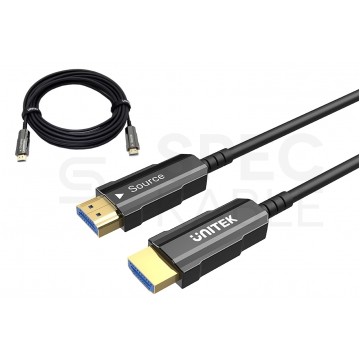 UNITEK Kabel optyczny HDMI 2.0 4K Premium High Speed Ultra HD 4K@60 15m