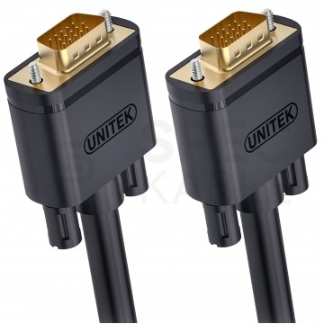 UNITEK Kabel SVGA (D-Sub 15-pin) FHD@60 czarny 20m
