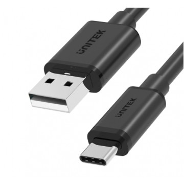 UNITEK Kabel USB 2.0 typ-C (wtyk / wtyk) QuickCharge 2.0 czarny 1m