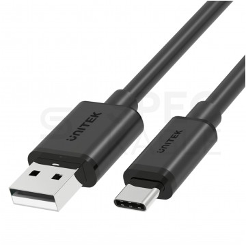 UNITEK Kabel USB 2.0 typ-C (wtyk / wtyk) QuickCharge 2.0 czarny 2m