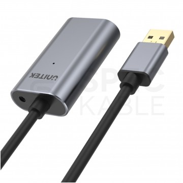 UNITEK Y-271 Kabel przedłużacz aktywny USB 2.0 A (wtyk / gniazdo) 5m ze wzmacniaczem USB Premium