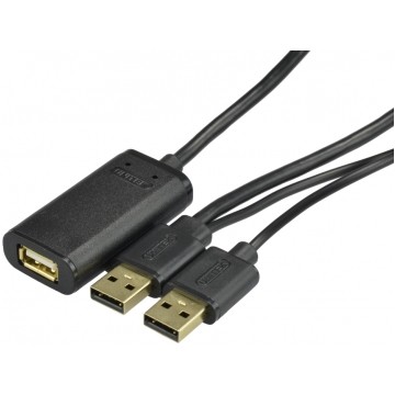 UNITEK Y-278 Kabel przedłużacz aktywny USB 2.0 A (wtyk / gniazdo) 10m ze wzmacniaczem USB