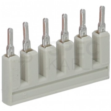 WAGO 2002-400 Mostek grzebieniowy 6-torowy jasnoszary TOPJOBS