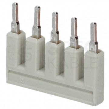 WAGO 2002-405 Mostek grzebieniowy 5-torowy jasnoszary TOPJOBS