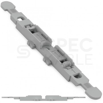 WAGO 221-2501 Adapter montażowy na szynę DIN TH35 do złączek przelotowych WAGO INLINE 221-2411