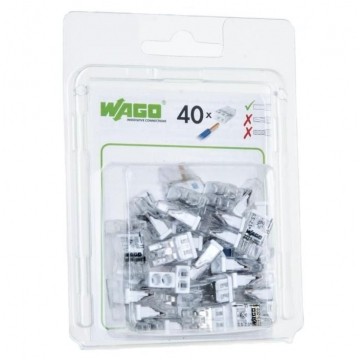 WAGO COMPACT 2273-202 Szybkozłączka 2x 0,5-2,5mm2 na drut 450V/24A ORYGINALNA blister 40szt.
